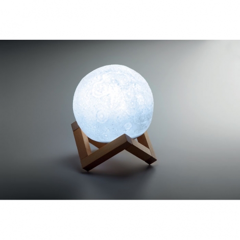 Lampe et haut parleur en forme de lune publicitaire