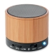 Mini enceinte bambou publicitaire 3W - Round