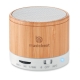 Mini enceinte bambou publicitaire 3W - Round