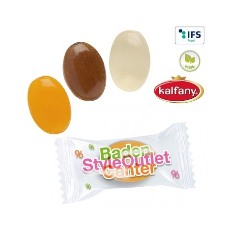 Bonbons flow pack personnalisables - Sachet bonbons publicitaire