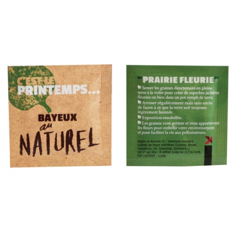 Sachet de graine promotionnel 55 x 55 mm 