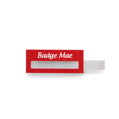 Badge publicitaire personnalisable nominatif - MAE