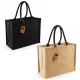 Sac shopping publicitaire en jute avec anses colorées - Classic