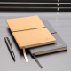 Carnet de notes personnalisable en cuir recyclé - A5