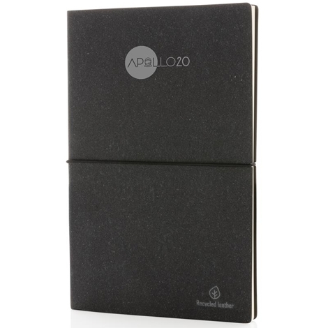 Carnet de notes personnalisable en cuir recyclé - A5