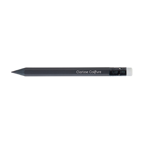 Crayon publicitaire hexagonal - Prestige Black 8,7 cm