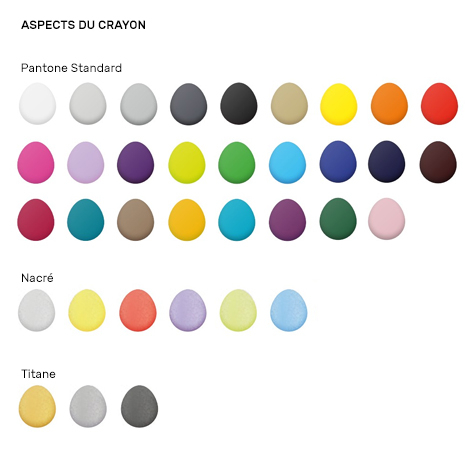 Crayon rond publicitaire vernis Pantone - Agenda 8,7 cm