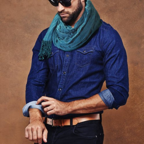 Foulard à franges publicitaire - MADRAS