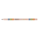 Crayon publicitaire triangulaire sans vernis - 17,6 cm