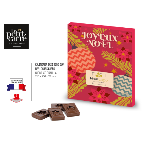 Calendrier de l'Avent publicitaire Chocolat français