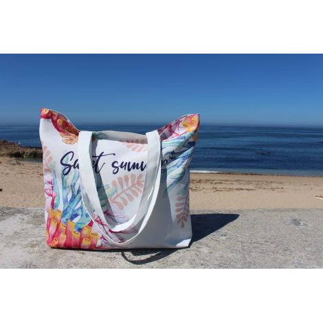 Tote bag publicitaire 55% coton recyclé et 45% Seaqual™