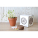 Cube de plantation en terre cuite publicitaire 7 ou 10 cm