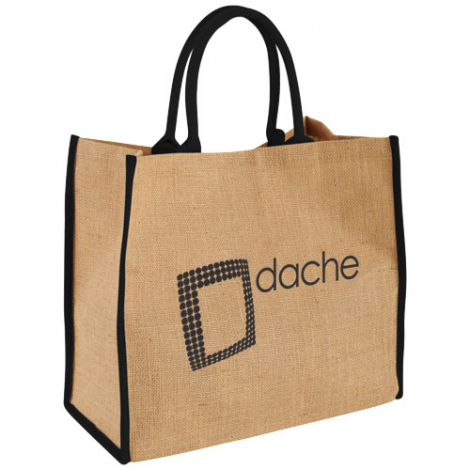 Grand sac shopping publicitaire - JUTE