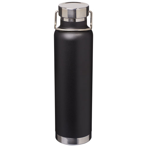 Bouteille inox publicitaire isolante 650 ml - THOR Noir