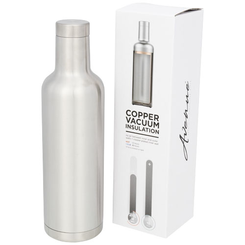 Bouteille publicitaire isotherme - Pinto 750 ml Argent