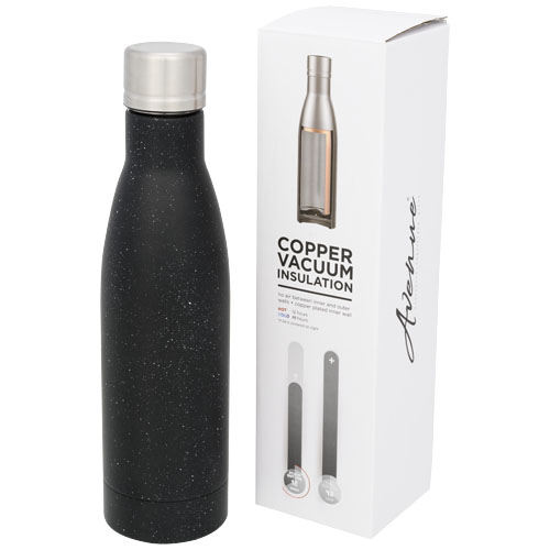 Bouteille isotherme tachetée personnalisable - Vasa 500 ml Noir
