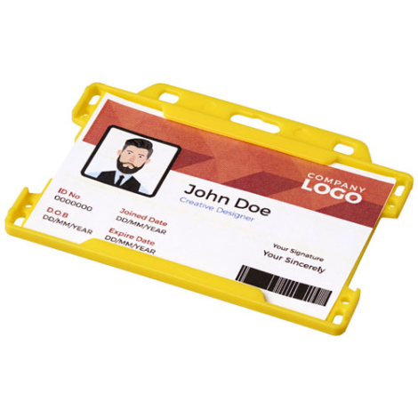 Porte badge/carte personnalisé 9x6,5 cm Vega