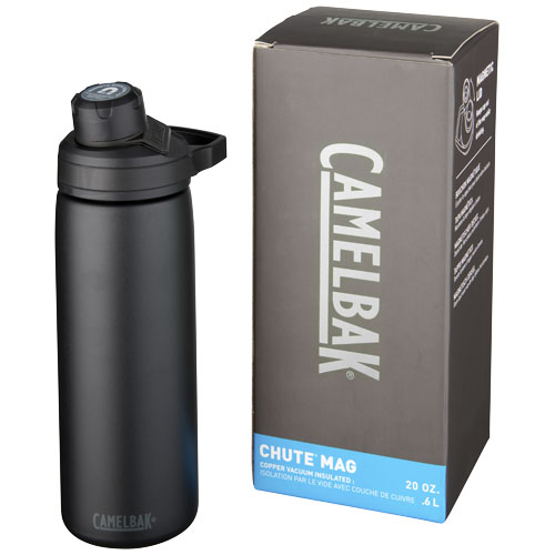Bouteille isotherme publicitaire - Chute Mag 600 ml Noir