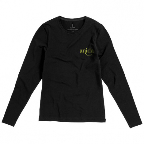 T-shirt coton bio publicitaire manches longues femmes 200g PONOKA