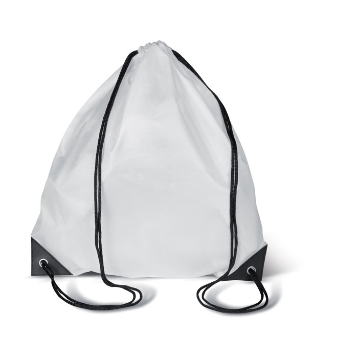 Sac à dos promotionnel avec cordon de serrage - Shoop Blanc