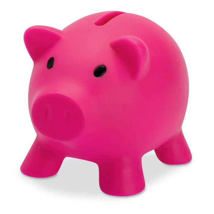 Tirelire publicitaire - Softco Fuchsia