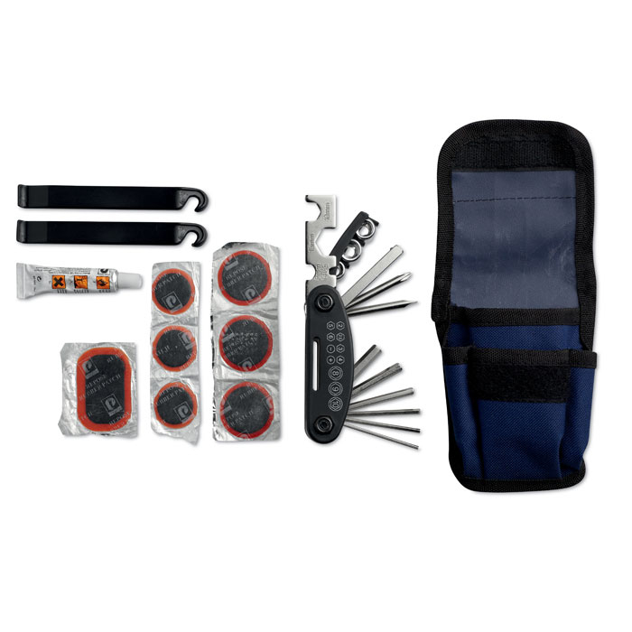 Kit publicitaire pour réparation vélo Bleu