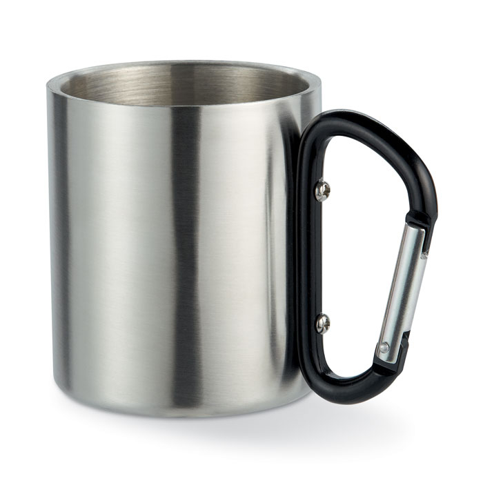 Mug publicitaire en inox 220 ml - TRUMBO Noir