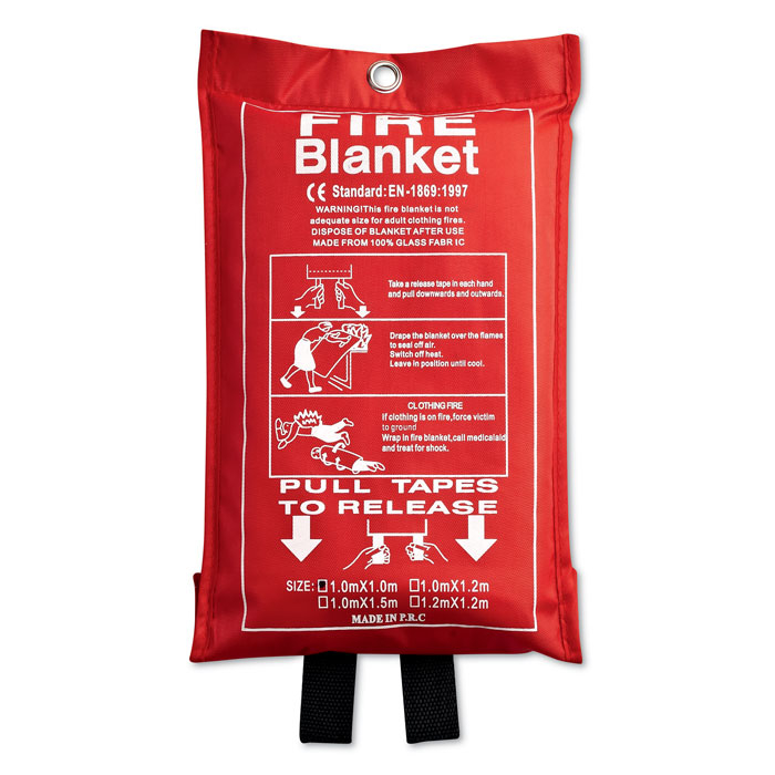 Couverture anti-feu publicitaire - Blake Rouge