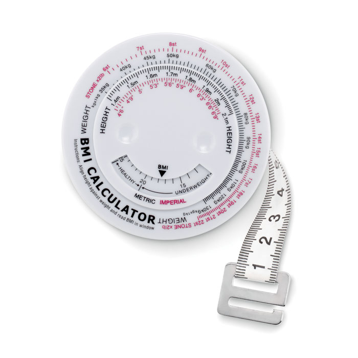 Mètre à ruban publicitaire - MEASURE IT Blanc