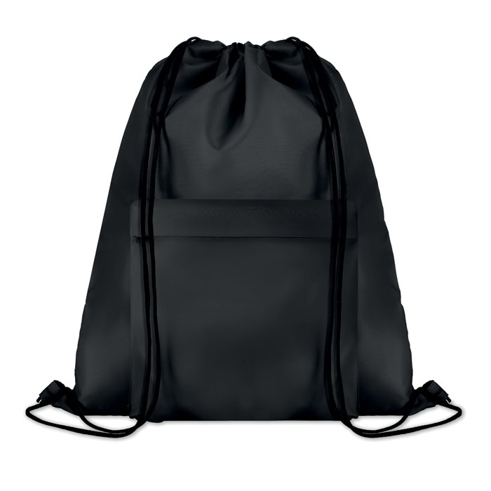 Sac à dos cordelettes publicitaire - POCKET SHOOP Noir