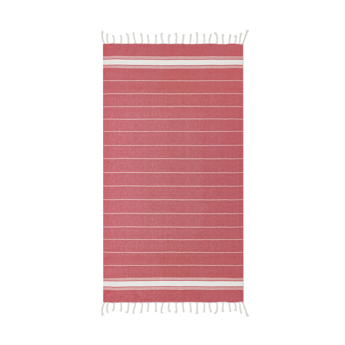 Serviette de plage publicitaire - MALIBU Rouge