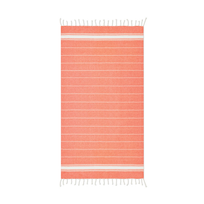 Serviette de plage publicitaire - MALIBU Orange