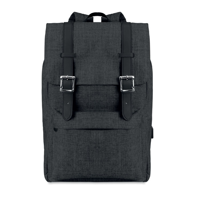 Sac à dos ordinateur 15" personnalisé - Riga Noir