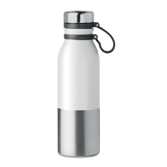 Bouteille publicitaire en acier 600 ml - Iceland Blanc
