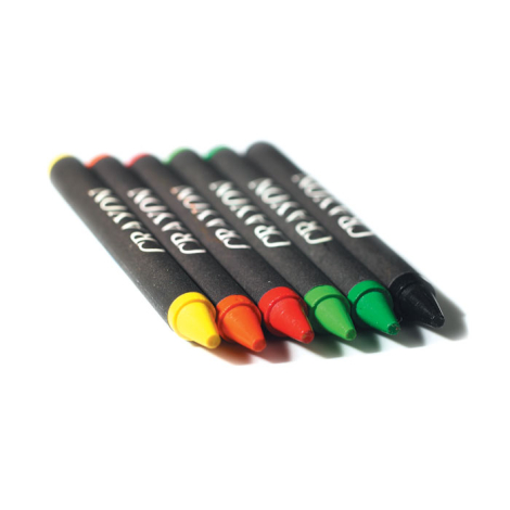 Etui 6 crayons cire publicitaire - Brabo