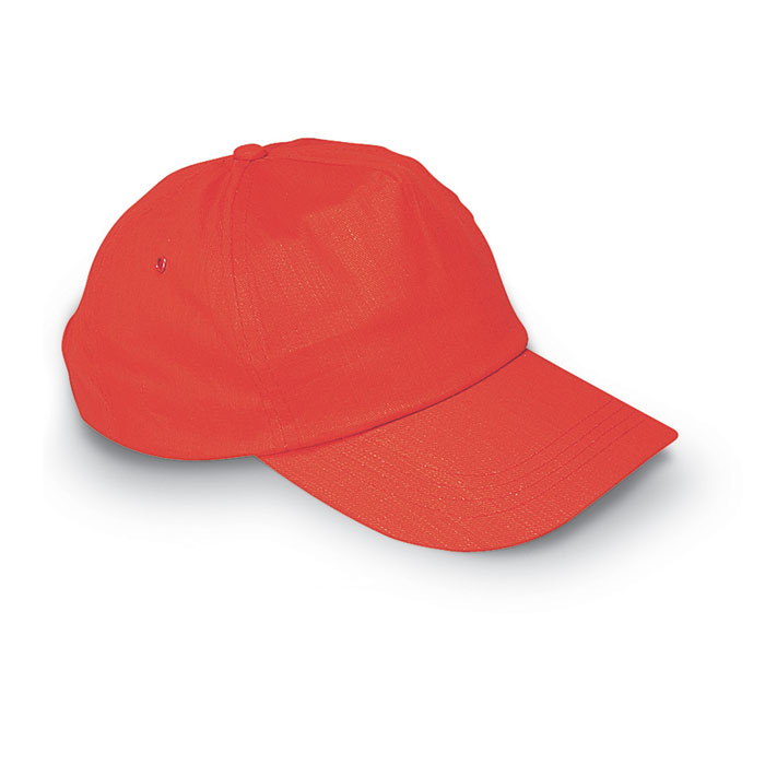 Casquette publicitaire avec logo 5 pans GLOP CAP Rouge