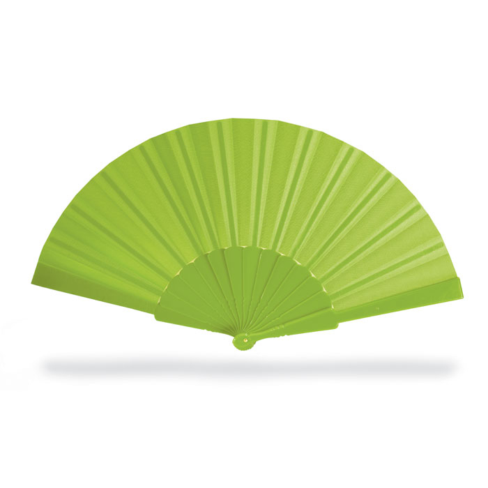 Eventail publicitaire - Fanny lime