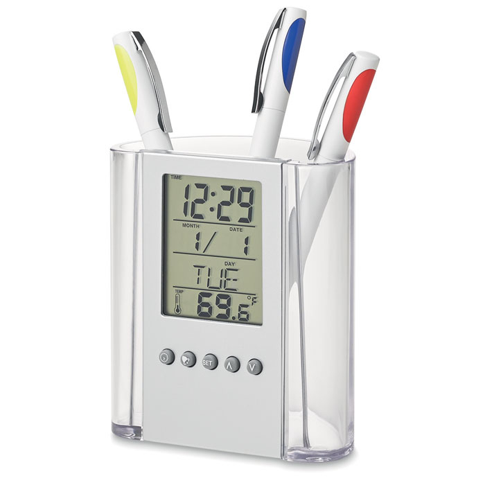 Pot à crayon / horloge personnalisée - Prodigy Transparent