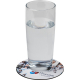 Sous-verre publicitaire rond - Brite-Mat