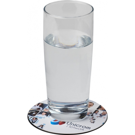 Sous-verre publicitaire rond - Brite-Mat