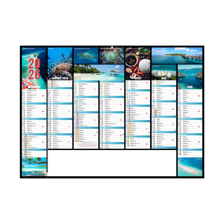 Calendrier bancaire 2026