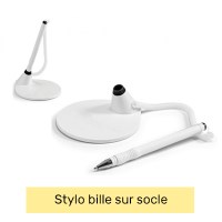 Stylo sur socle publicitaire